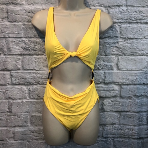 NWT Tiger Mist M Neon Yellow Alexa Bodysuit FLAWED - Picture 2 of 12